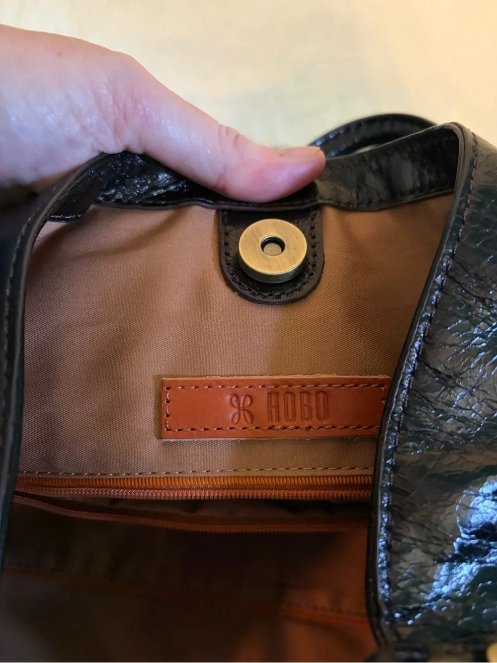 HOBO Black Shelia Crossbody bag with Top Handles
